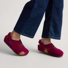 The Kids Clog - ReVelvet™ Fuchsia Burst